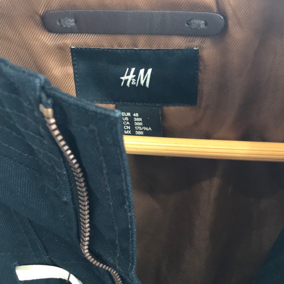 Men’s Heavy Cotton Lined Military Moto Jacket - Picture 3 of 5